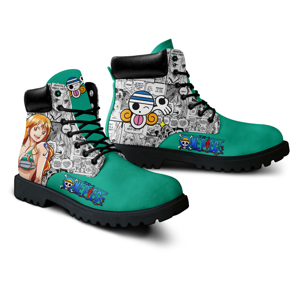 One Piece Nami Boots Manga Anime Custom Shoes