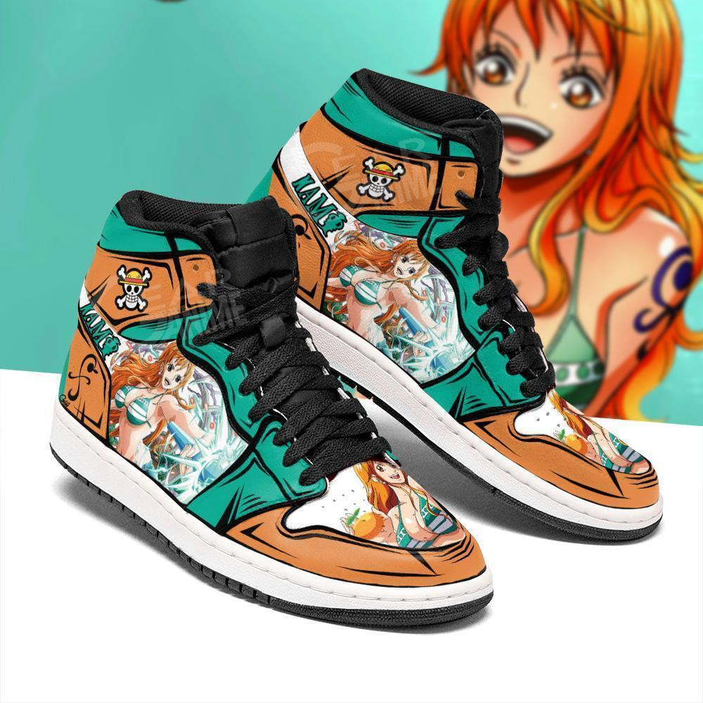 One Piece Nami JD1s Sneakers Anime Shoes, Air Jordan Hightop