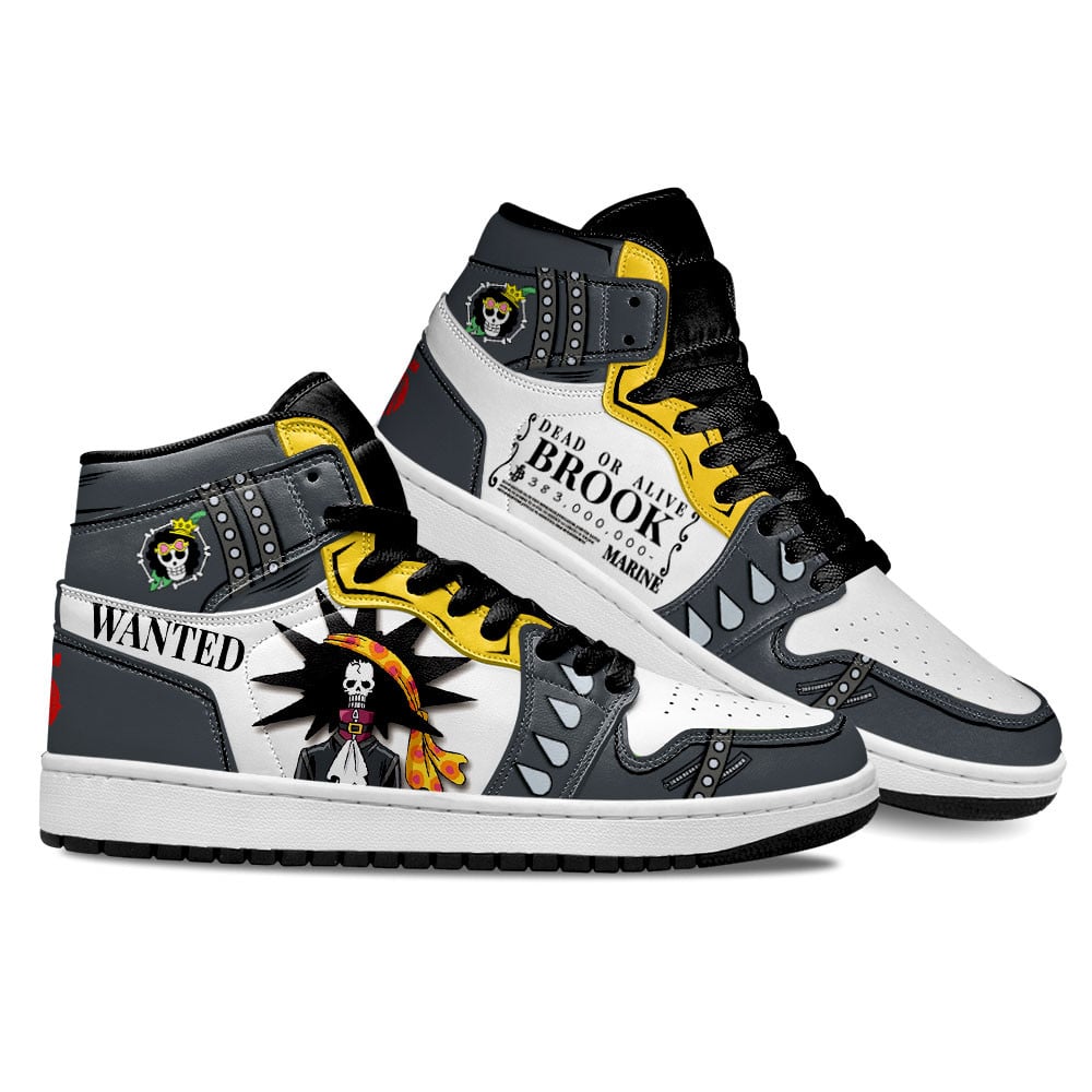 One Piece Red Brook JD1s Sneakers Anime Shoes For Otaku, Air Jordan Hightop