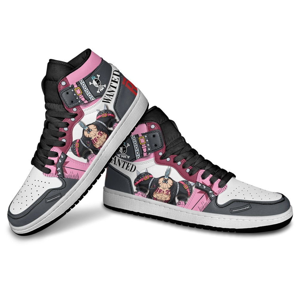 One Piece Red Franky JD1s Sneakers Anime Shoes For Otaku, Air Jordan Hightop