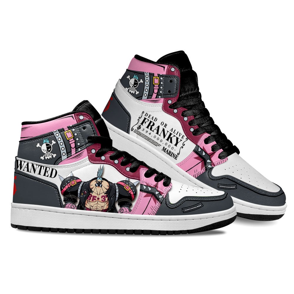 One Piece Red Franky JD1s Sneakers Anime Shoes For Otaku, Air Jordan Hightop