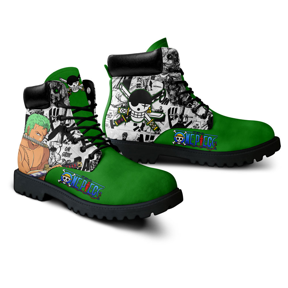 One Piece Roronoa Zoro Boots Manga Anime Custom Shoes