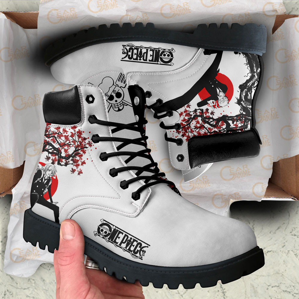 One Piece Sanji Boots Anime Custom Shoes Japan Style