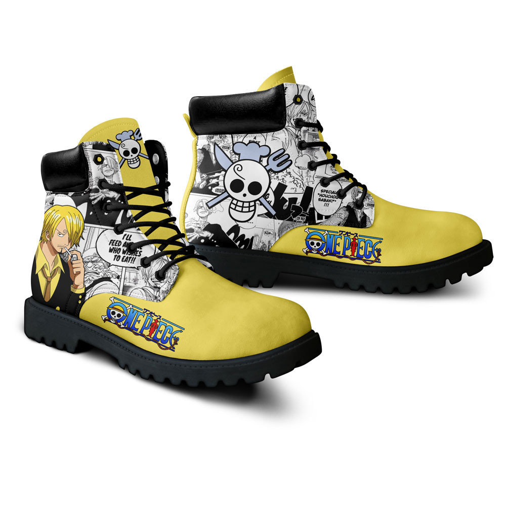 One Piece Sanji Boots Manga Anime Custom Shoes