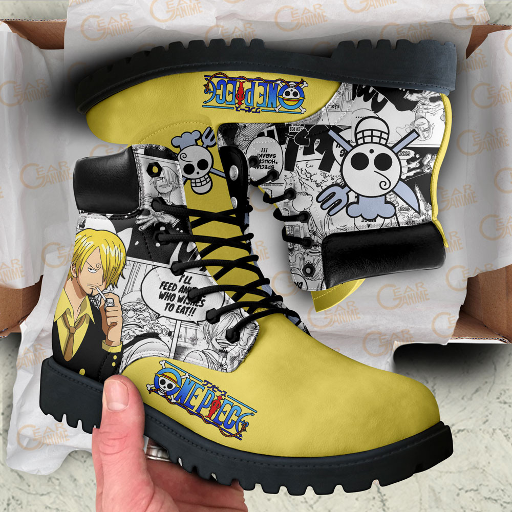 One Piece Sanji Boots Manga Anime Custom Shoes