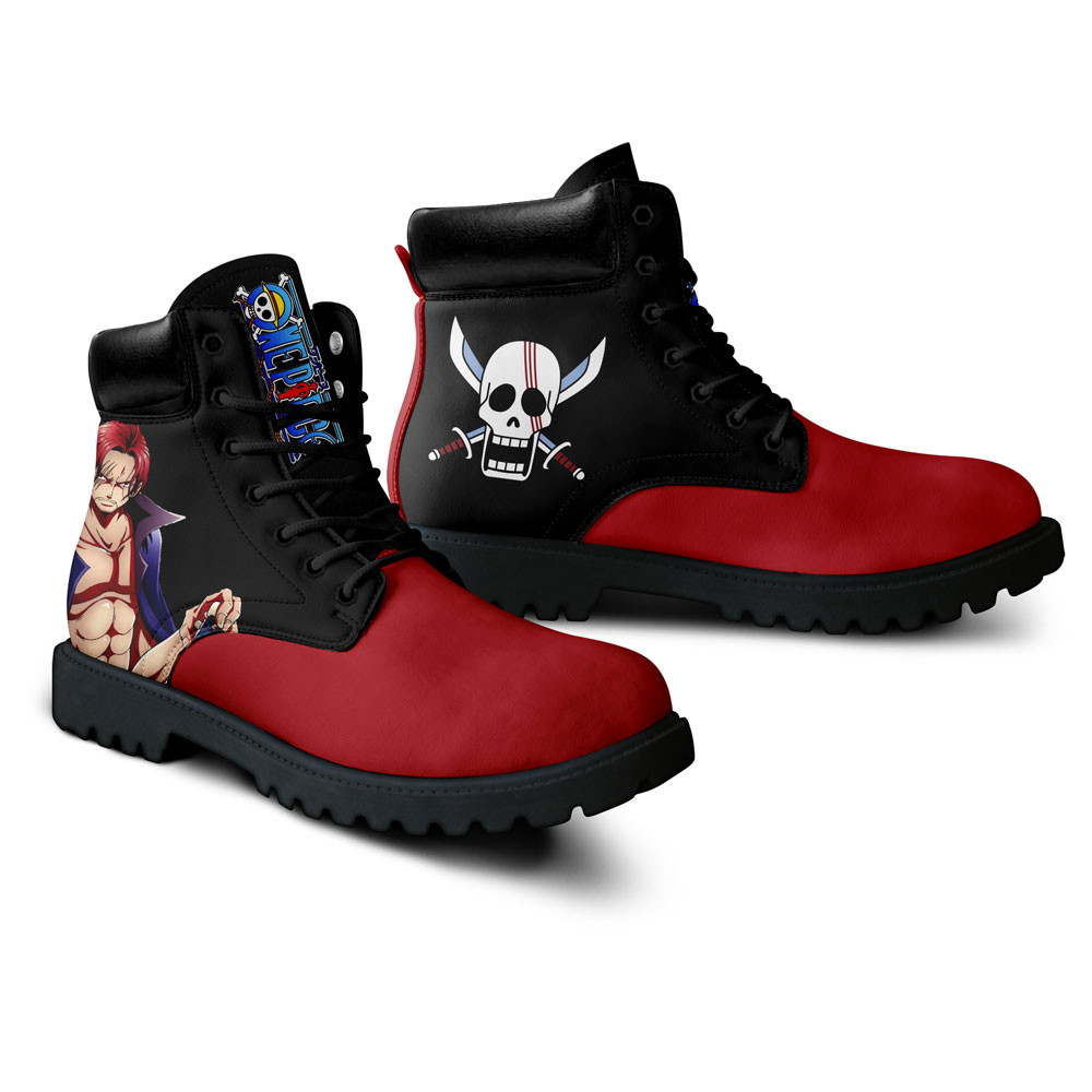 One Piece Shanks Boots Anime Custom Shoes Simple Style