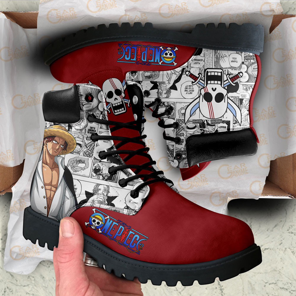 One Piece Shanks Boots Manga Anime Custom Shoes