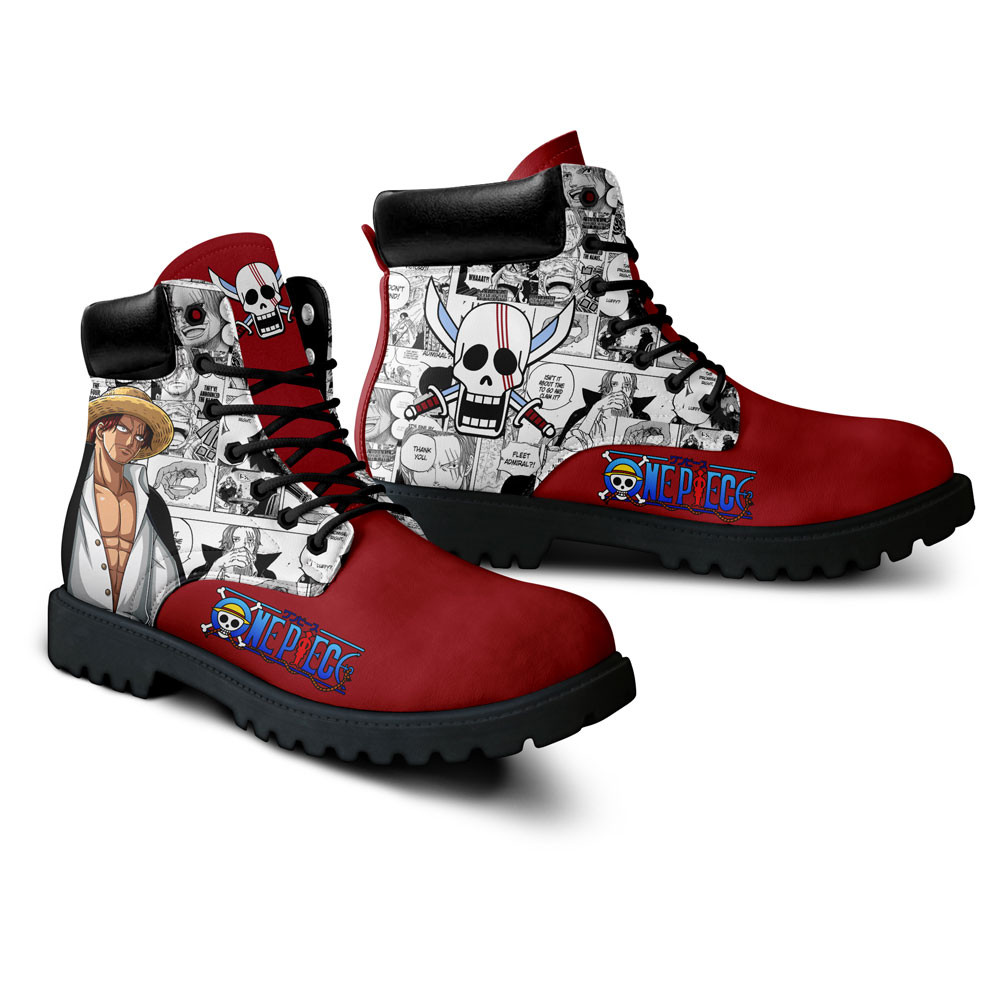 One Piece Shanks Boots Manga Anime Custom Shoes