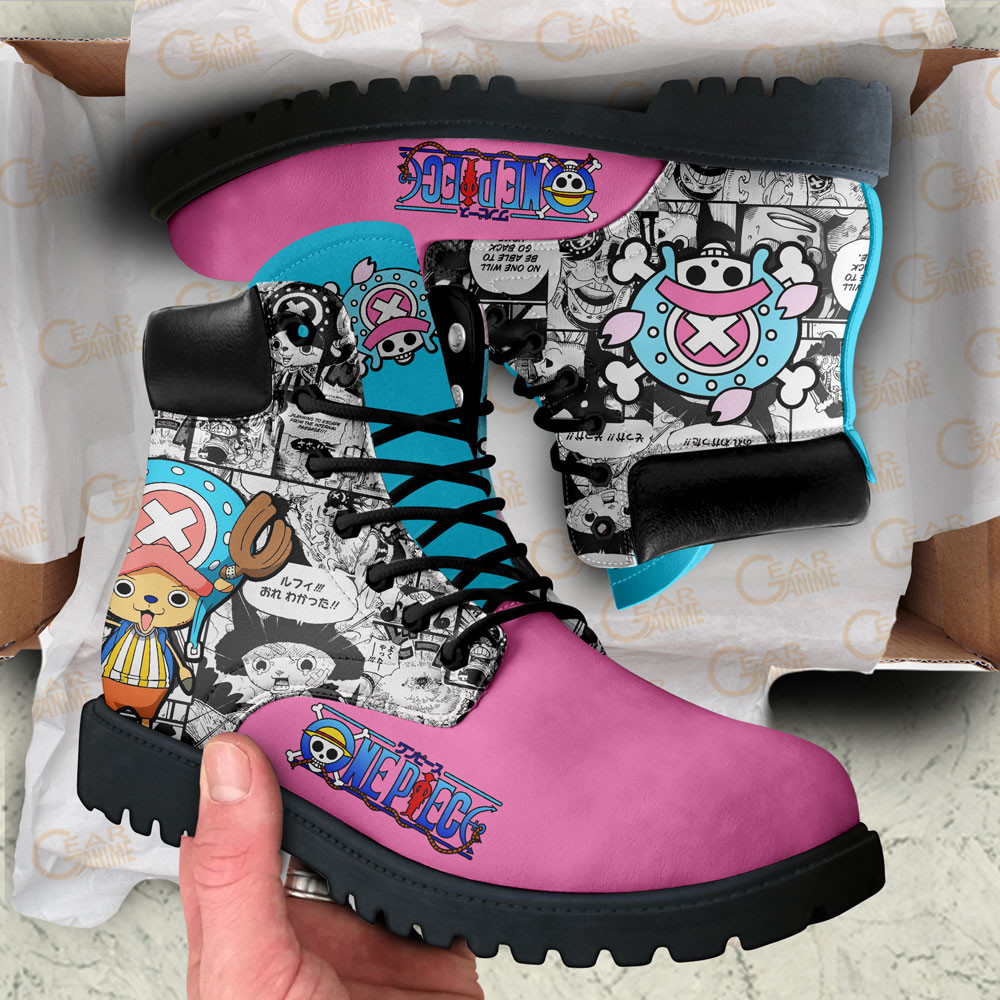 One Piece Tony Tony Chopper Boots Manga Anime Custom Shoes