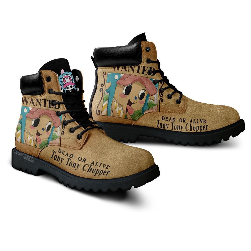 One Piece Tony Tony Chopper Wanted Boots Custom Anime Shoes
