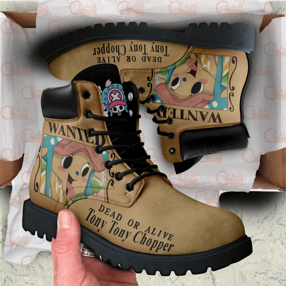 One Piece Tony Tony Chopper Wanted Boots Custom Anime Shoes