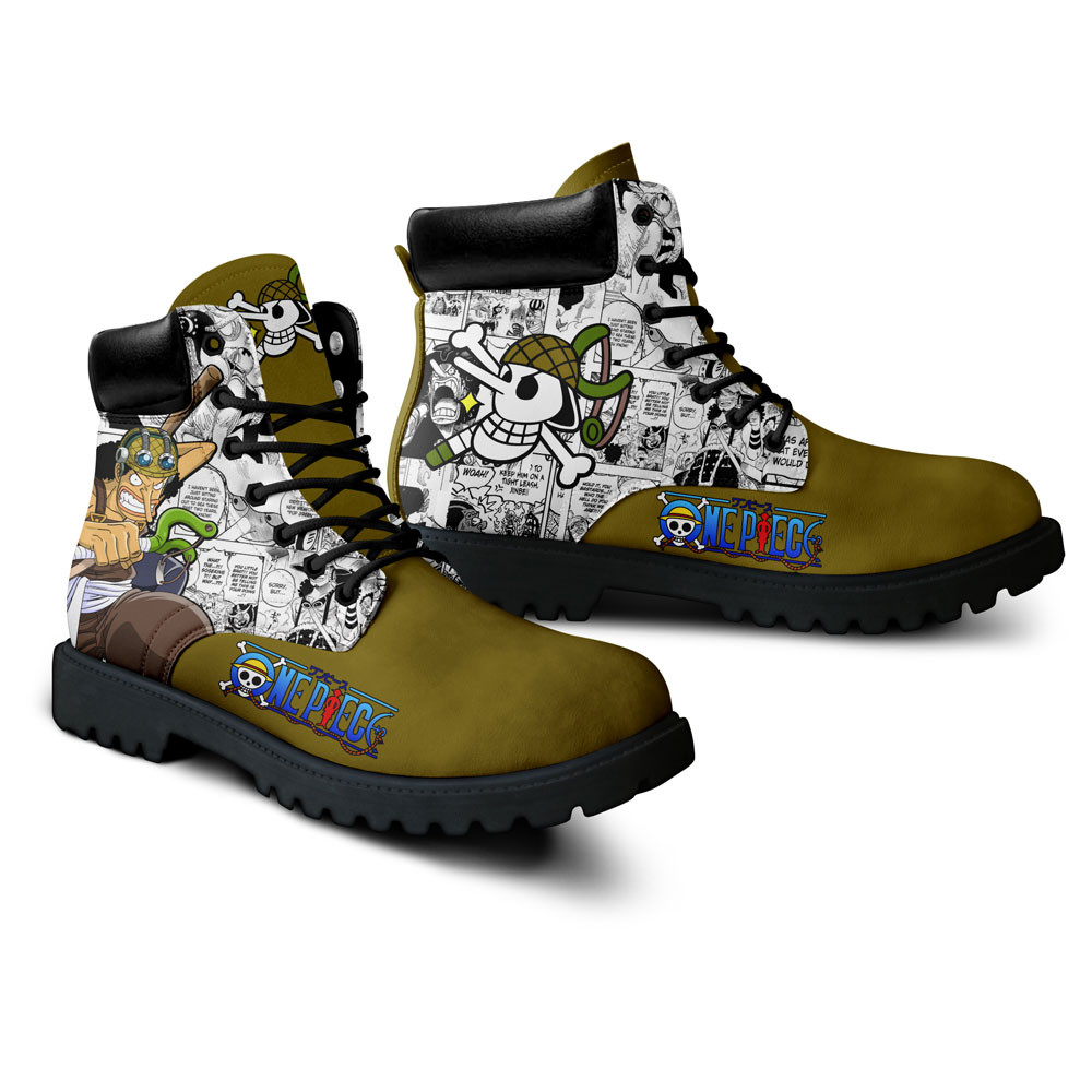 One Piece Usopp Boots Manga Anime Custom Shoes