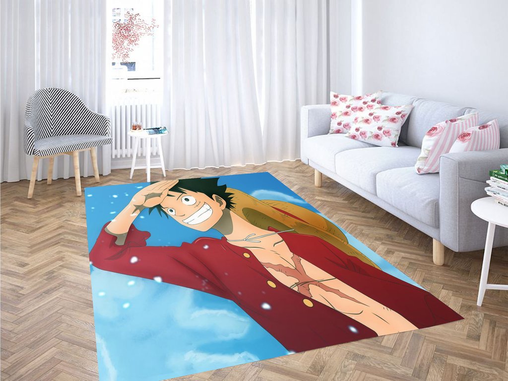 One Piece Wallpaper Living Room Modern Carpet Rectangle Rug