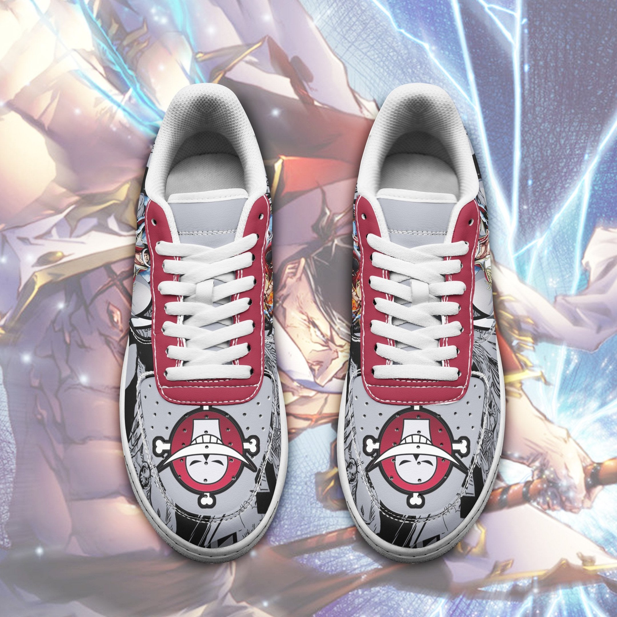 One Piece Whitebeard Sneakers One Piece Anime Shoes Fan Gift TT06