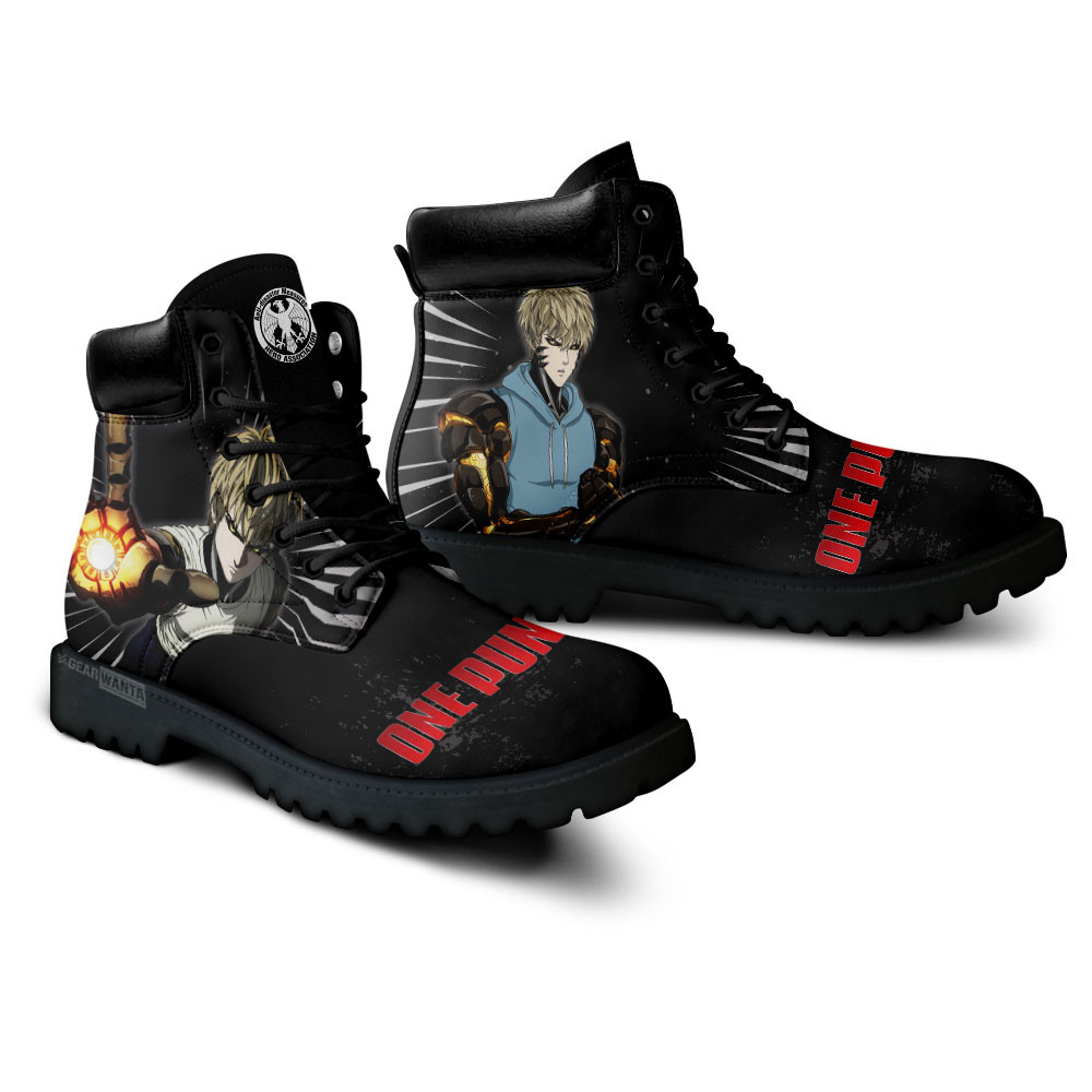 One Punch Man Genos Boots Anime Custom Shoes