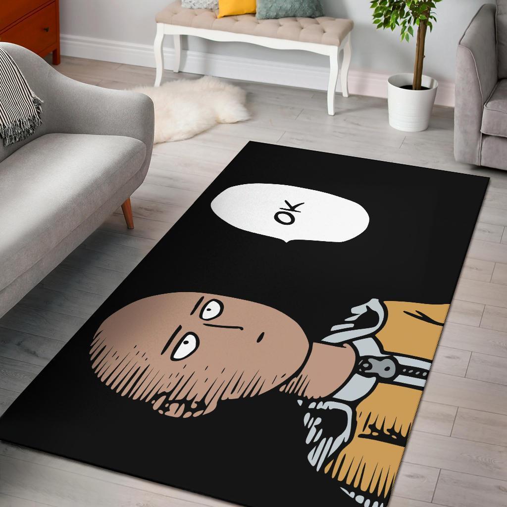 One Punch Man Ok Area Rectangle Rug