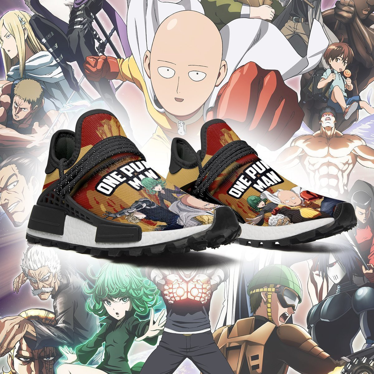 One Punch Man Shoes Characters Anime Sneakers, NMD Shoes