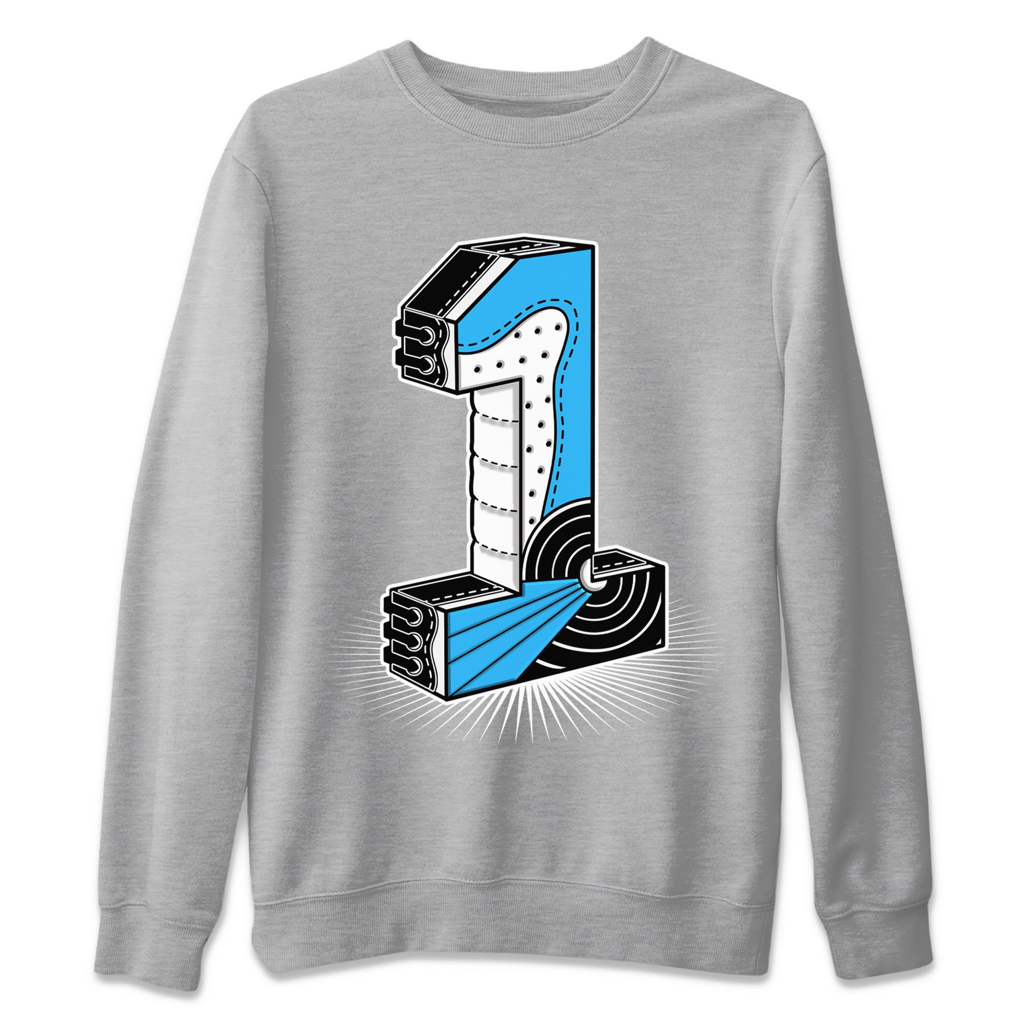 One Statue Unisex Sweater – Air Jordan 1 Powder Blue, Sneakers Matching Sweater
