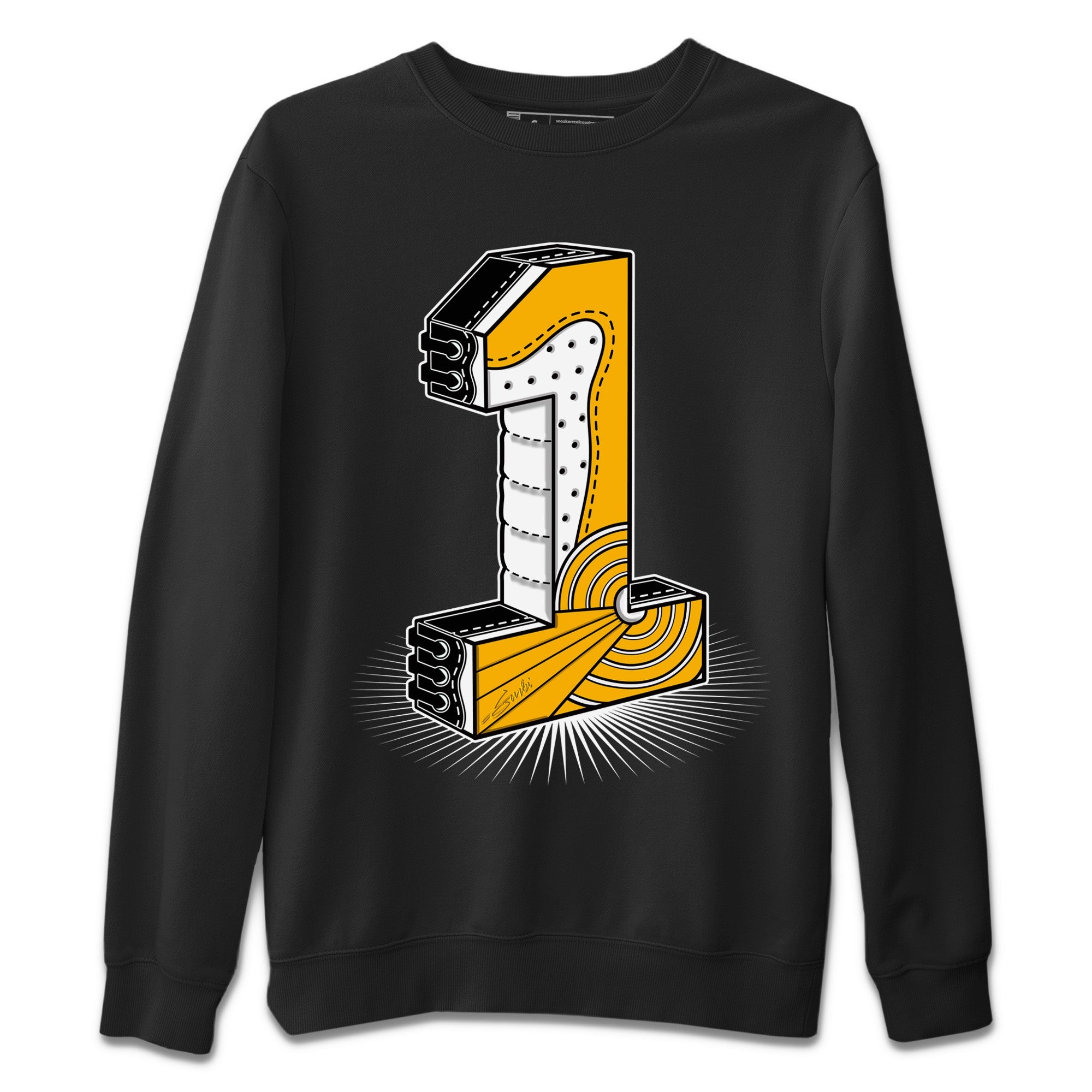 One Statue Unisex Sweater – Air Jordan 1 Yellow Toe, Sneakers Matching Sweater
