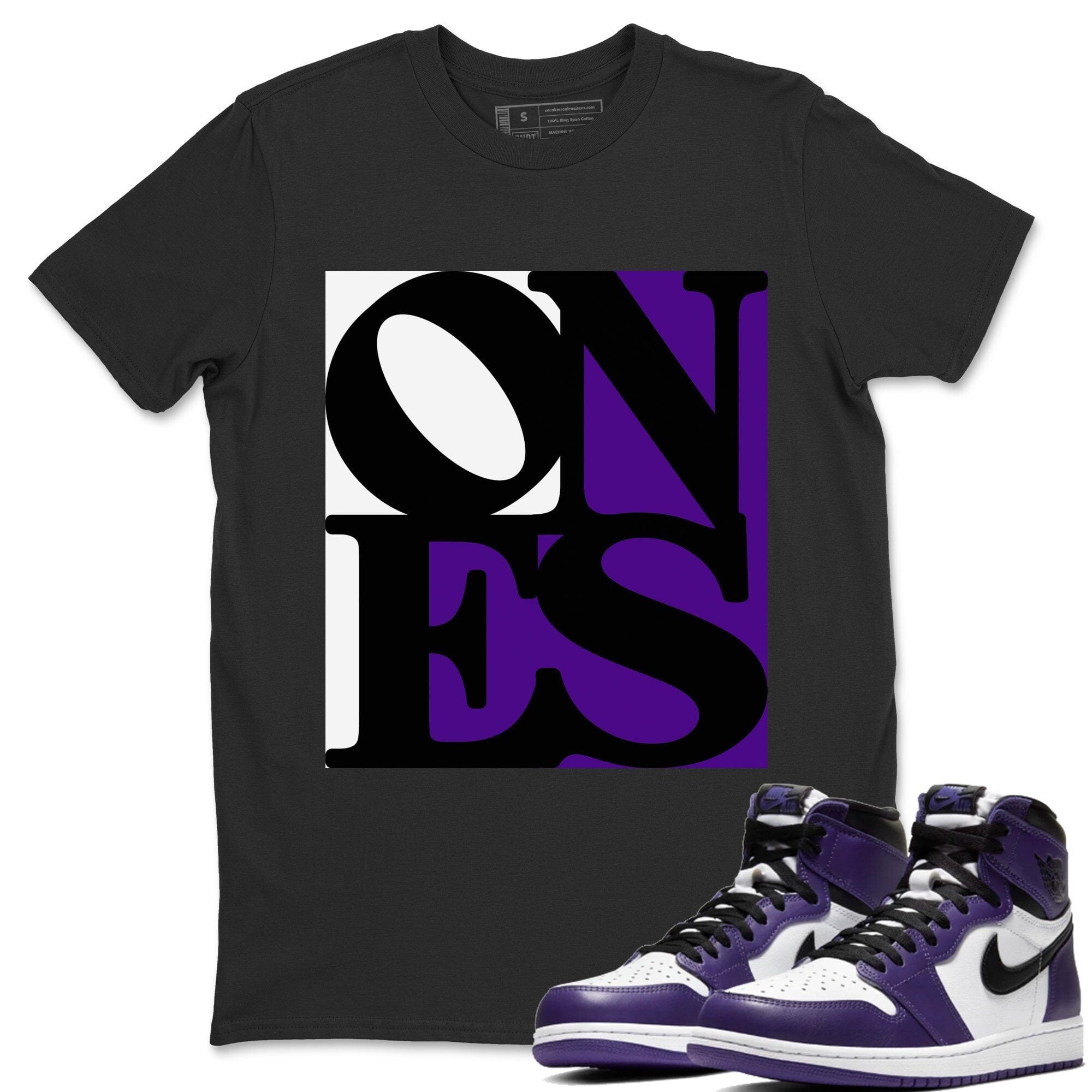Ones Unisex Sweater – Air Jordan 1 Court Purple, Sneakers Matching Sweater