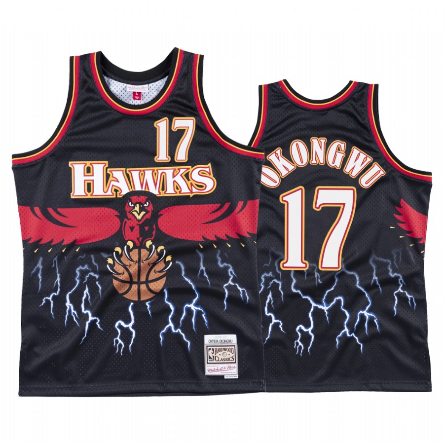 Onyeka Okongwu #17 Atlanta Hawks Black Lightning Jersey