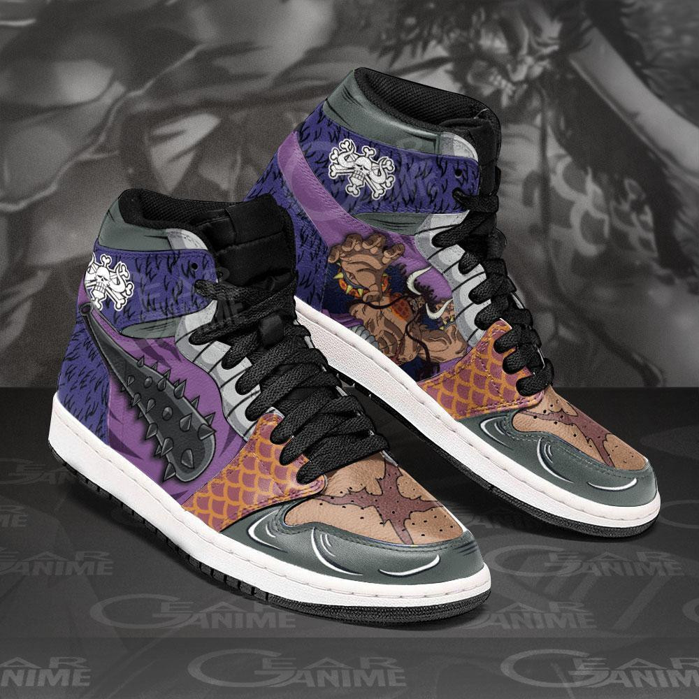 OP Kaido J1s Sneakers Anime One Piece Shoes, Air Jordan Hightop