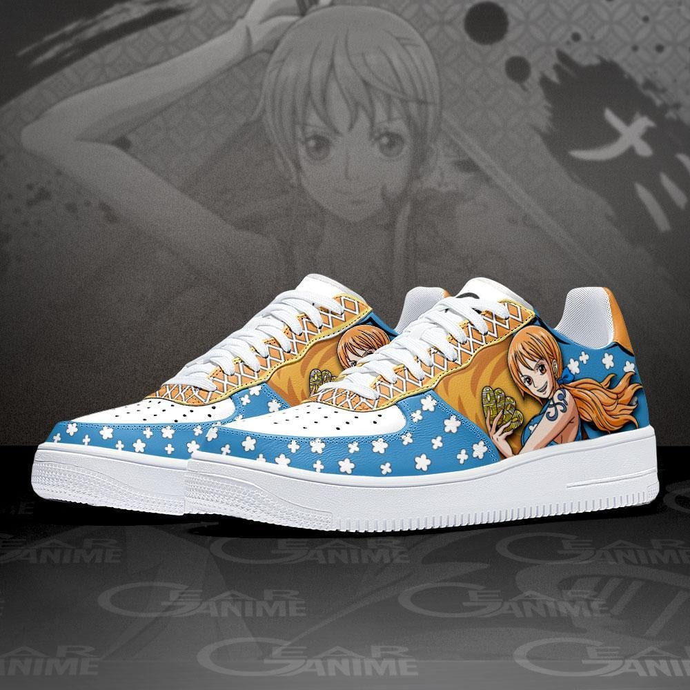 OP Nami Air Sneakers Custom Anime One Piece Shoes