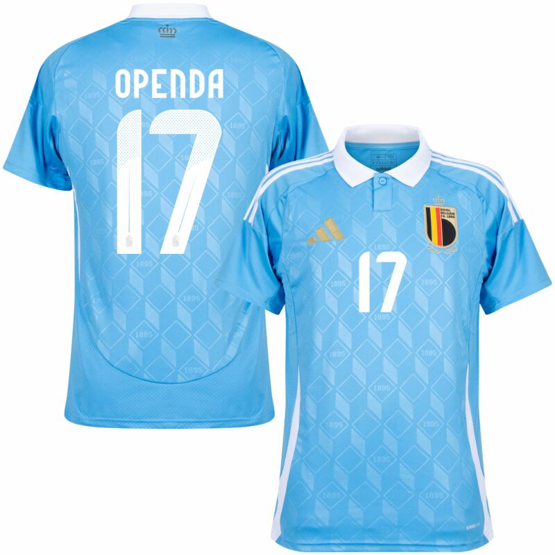 Openda Men's Belgium 2024 Stadium Away Soccer Jersey