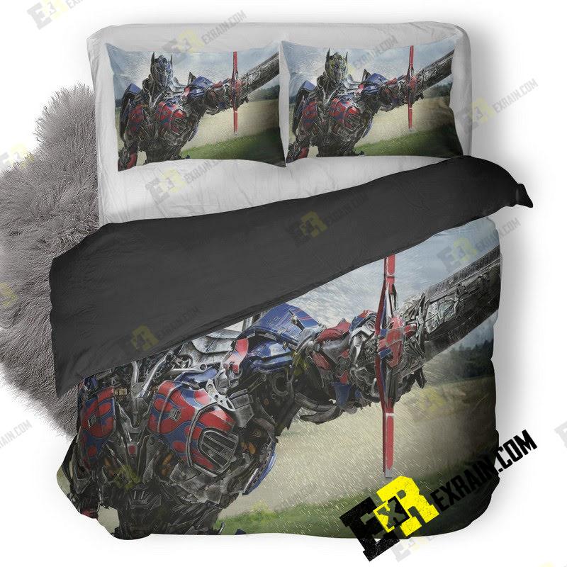 Optimus Prime In Transformers Age Of Extinction 3D Customized Duvet Cover Bedding Set