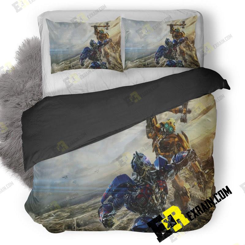 Optimus Prime Vs Bumblebbe Transformers The Last Knight G2 3D Customized Duvet Cover Bedding Set