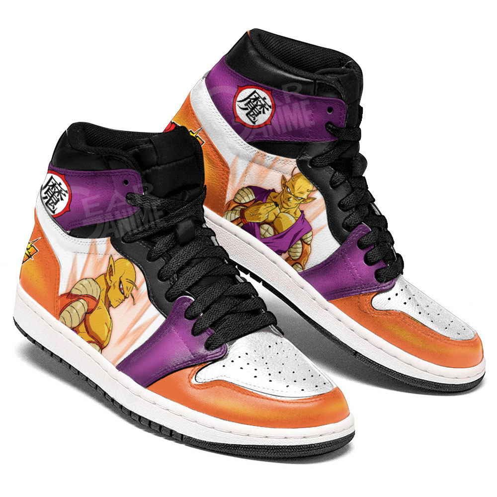 Orange Piccolo JD1s Sneakers Dragon Ball Super Anime Shoes, Air Jordan Hightop