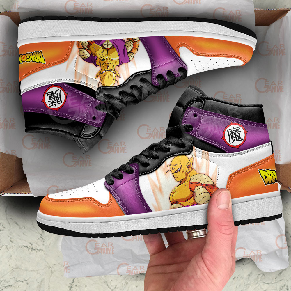 Orange Piccolo JD1s Sneakers Dragon Ball Super Anime Shoes, Air Jordan Hightop