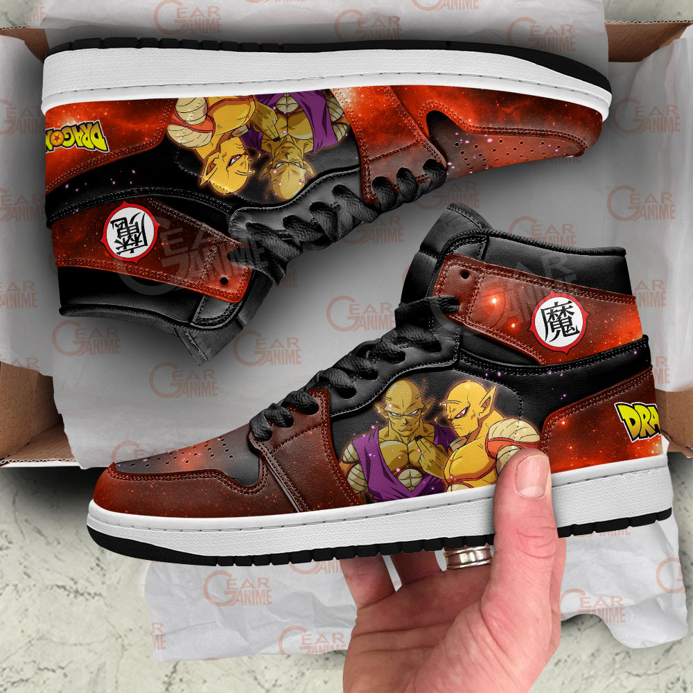 Orange Piccolo JD1s Sneakers Dragon Ball Super Anime Shoes Great Gift, Air Jordan Hightop