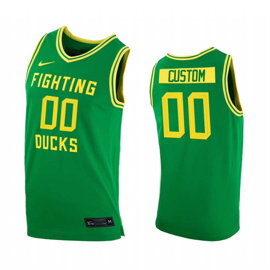 Oregon Ducks Custom Green College 2020-21 Jersey