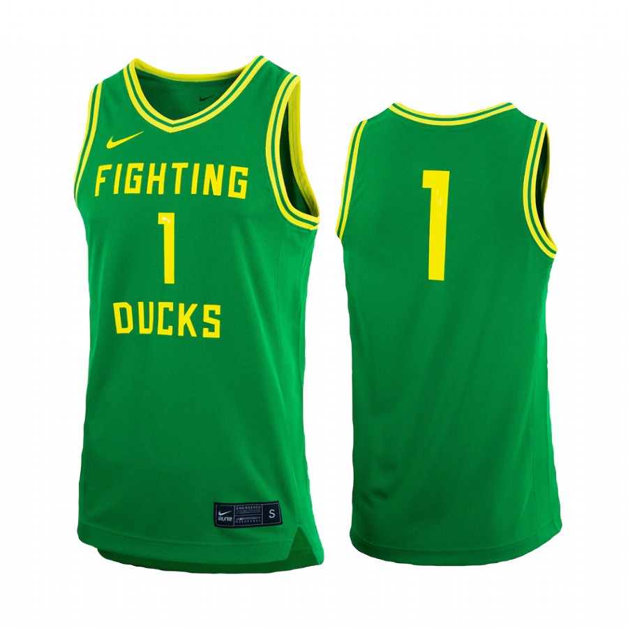 Oregon Ducks Jersey College Green Fighting Duck Uniform
