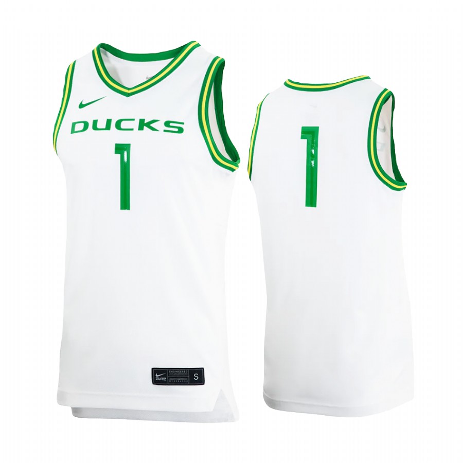 Oregon Ducks Jersey College White Uniform