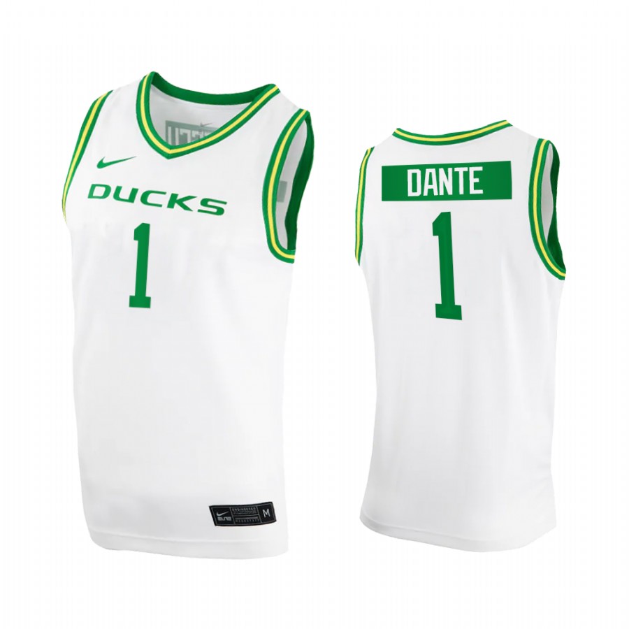 Oregon Ducks N'Faly Dante White College 2020-21 Jersey
