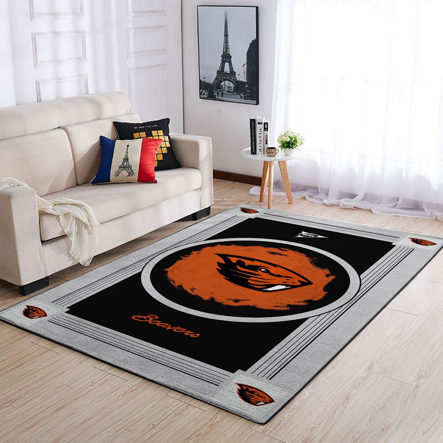 Oregon State Beavers Living Room Area Rectangle Rug