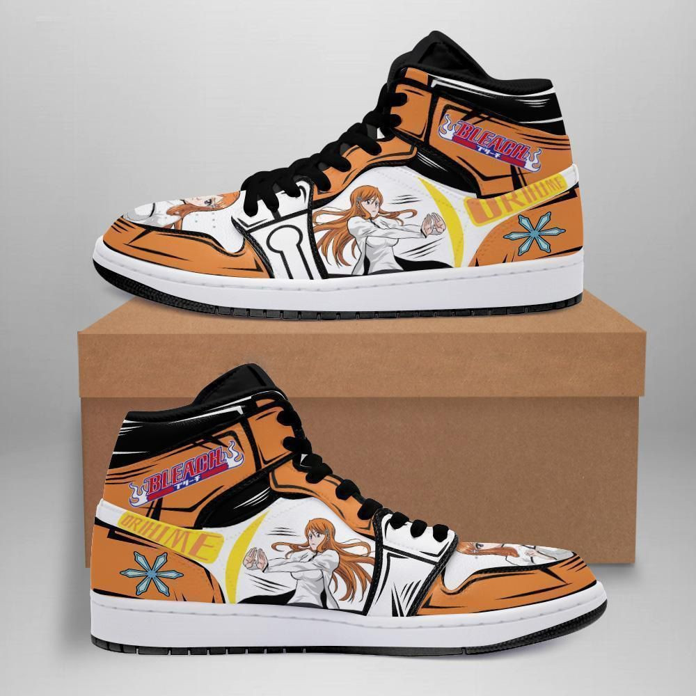 Orihime Inoue Bleach Anime 1 High Top Air Jordan Sneaker, Air Jordan Hightop