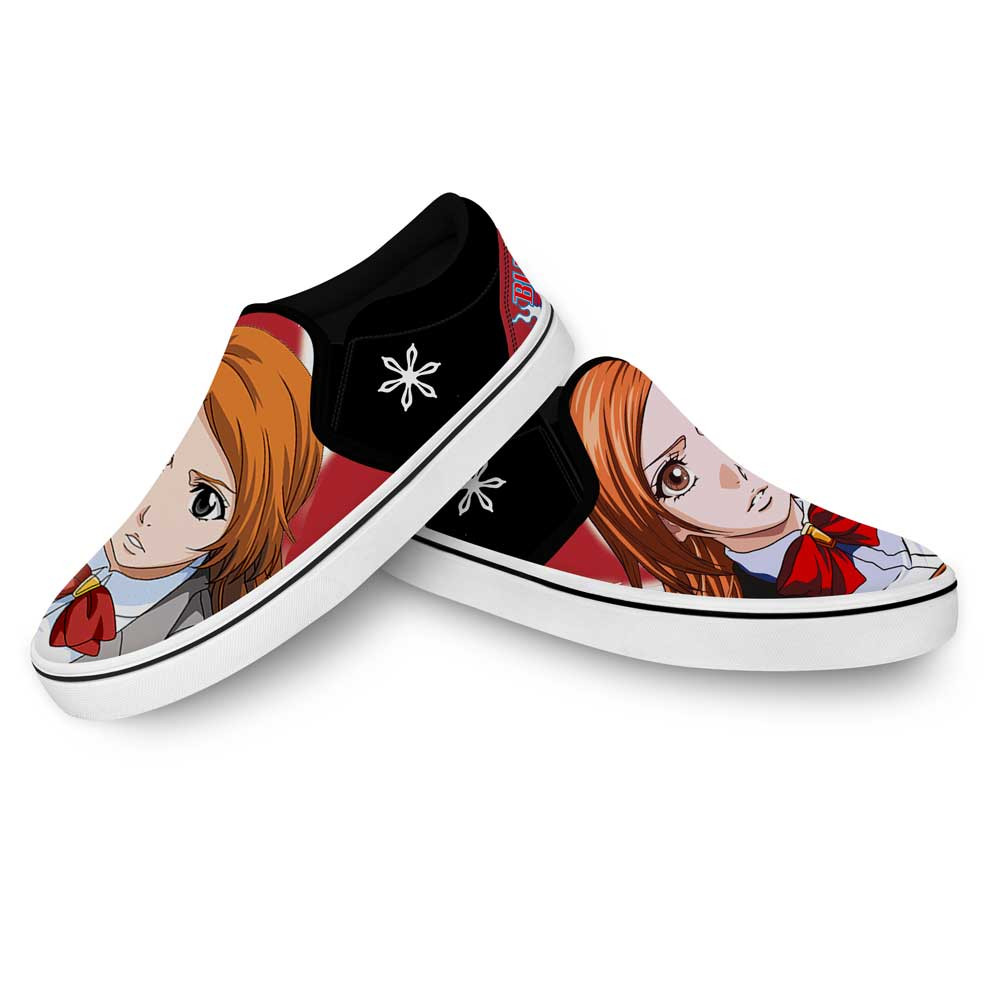 Orihime Inoue Slip-On Shoes Canvas Custom Anime Bleach Shoes