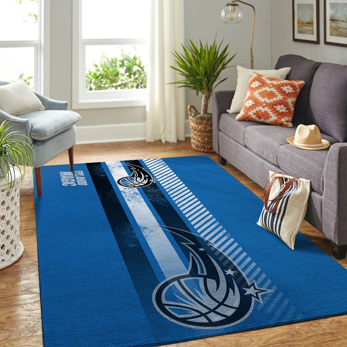 Orlando Magic Living Room Area Rectangle Rug