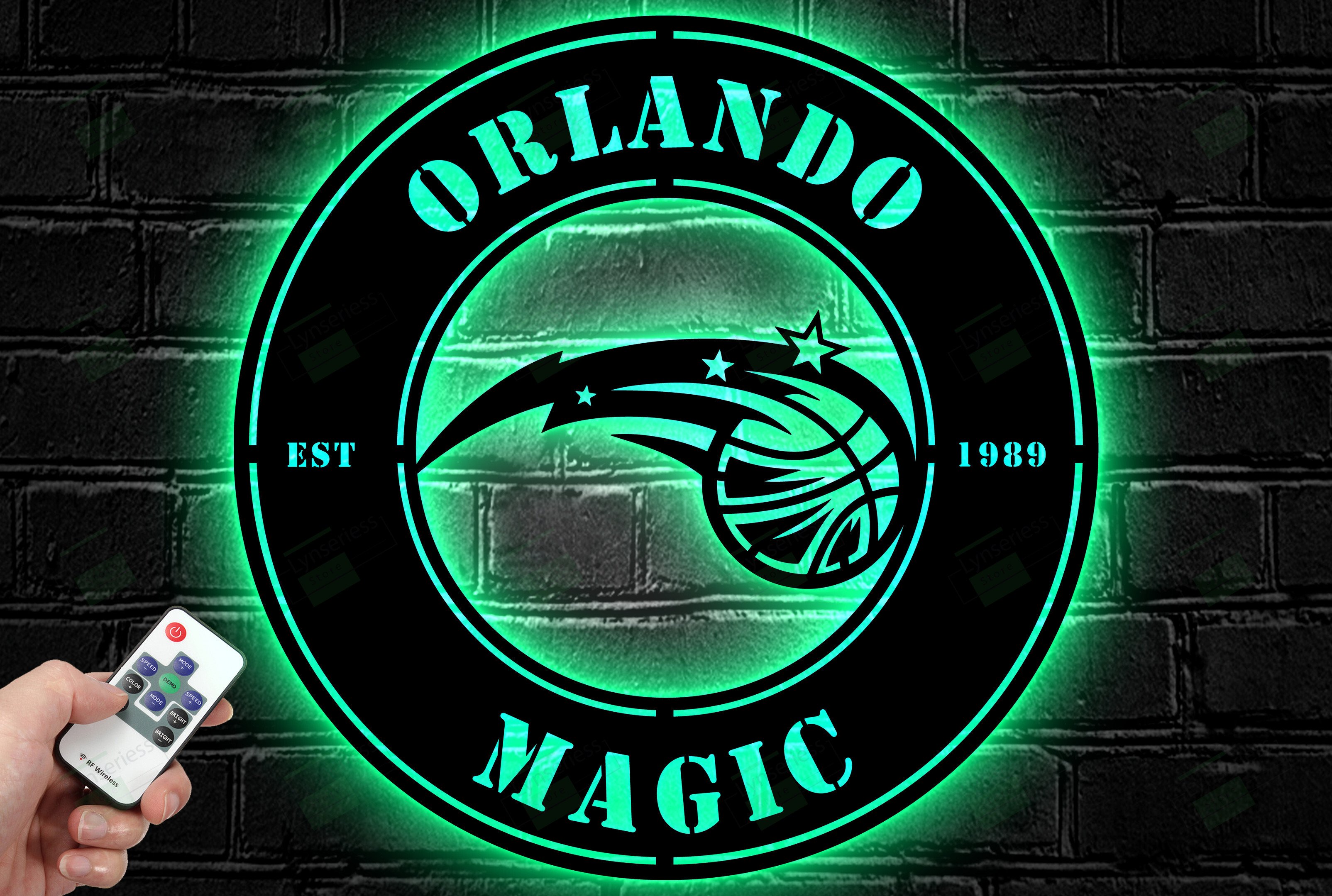 Orlando Magic Metal Sign – Led Light Sign NBA