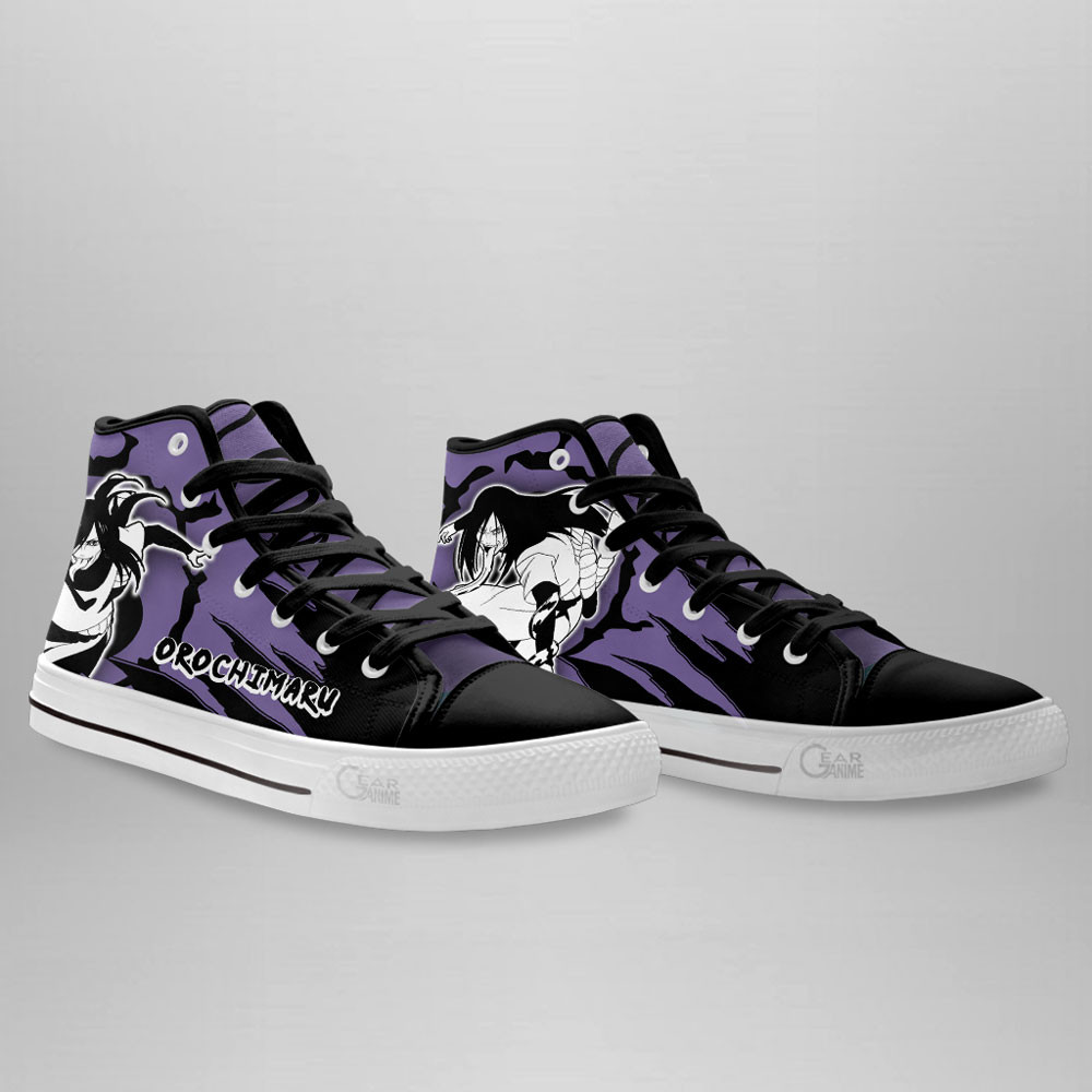 Orochimaru High Top Shoes Anime Sneakers Manga Style