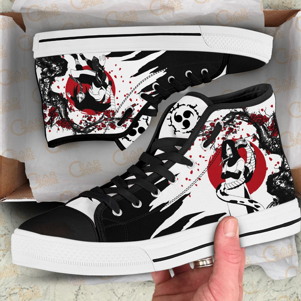 Orochimaru High Top Shoes Custom NRT Anime Sneakers Japan Style