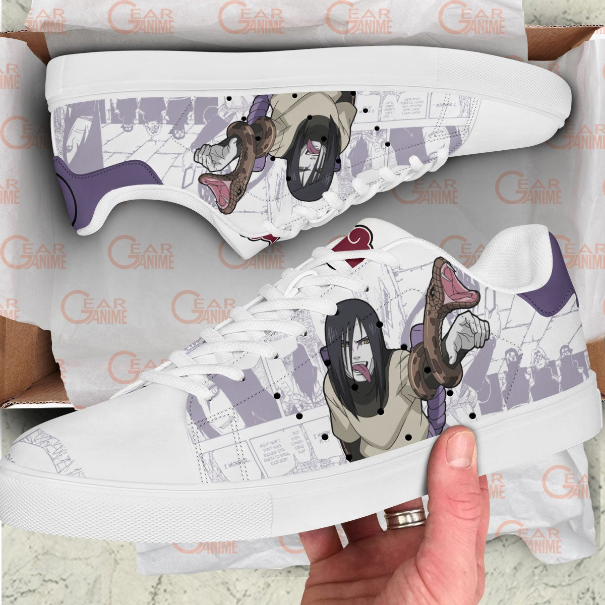 Orochimaru Skate Sneakers Custom NRT Anime Shoes