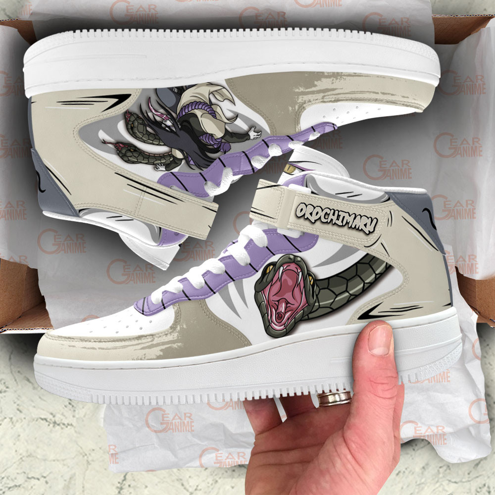 Orochimaru Sneakers Air Mid Custom Anime Shoes