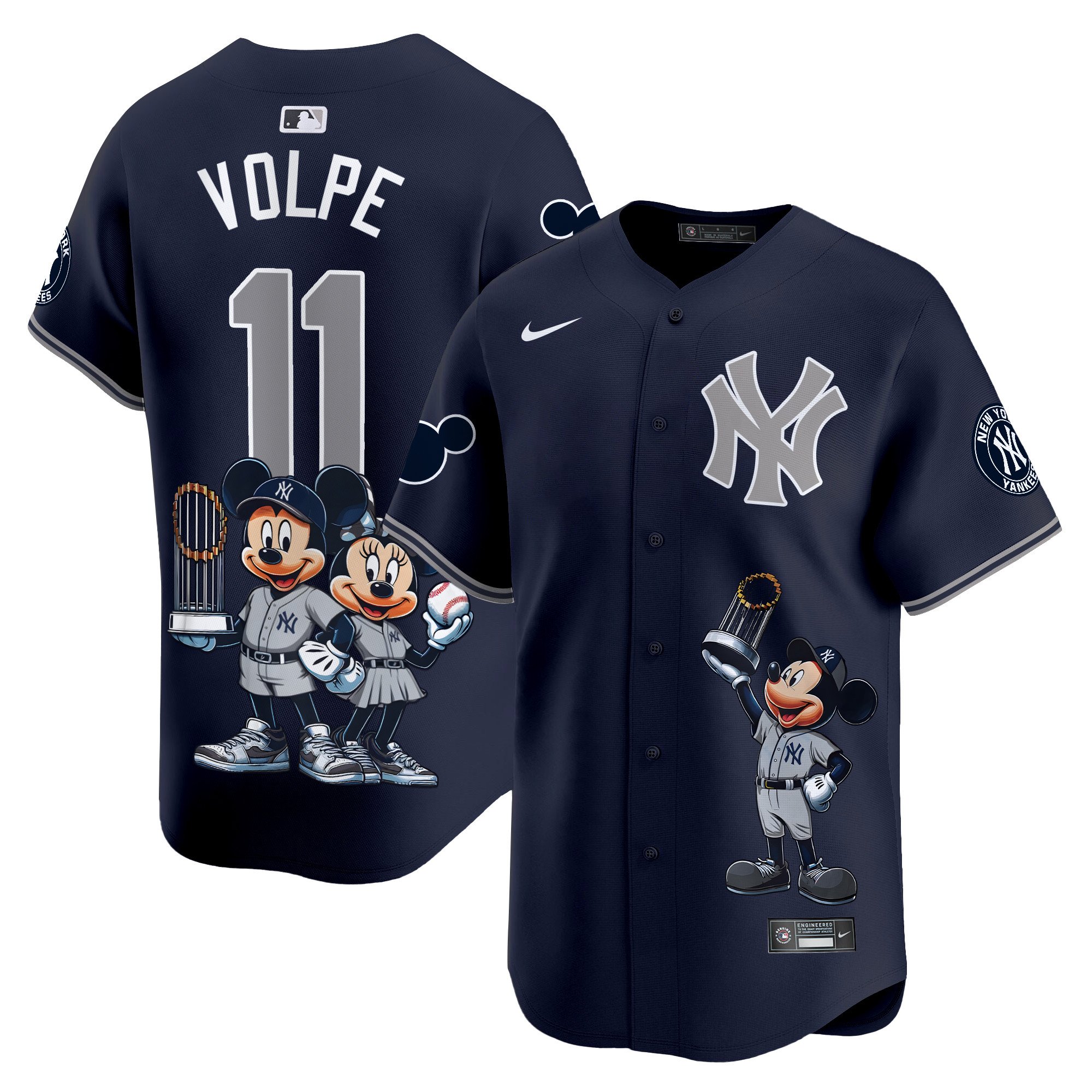 Anthony VolpeUnisex New York Yankees Mickey Vapor Premier Limited Alternate Jersey - Printed