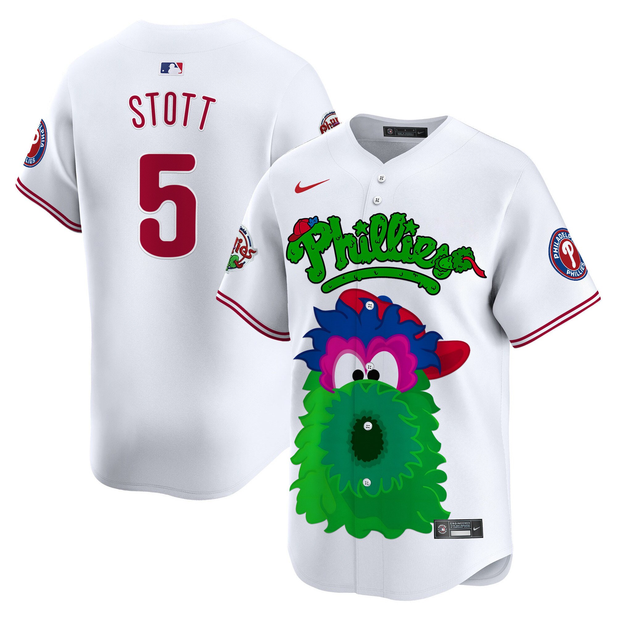 Bryson StottUnisex Philadelphia Phillies Phanatic Vapor Premier Limited White Jersey V2- Printed