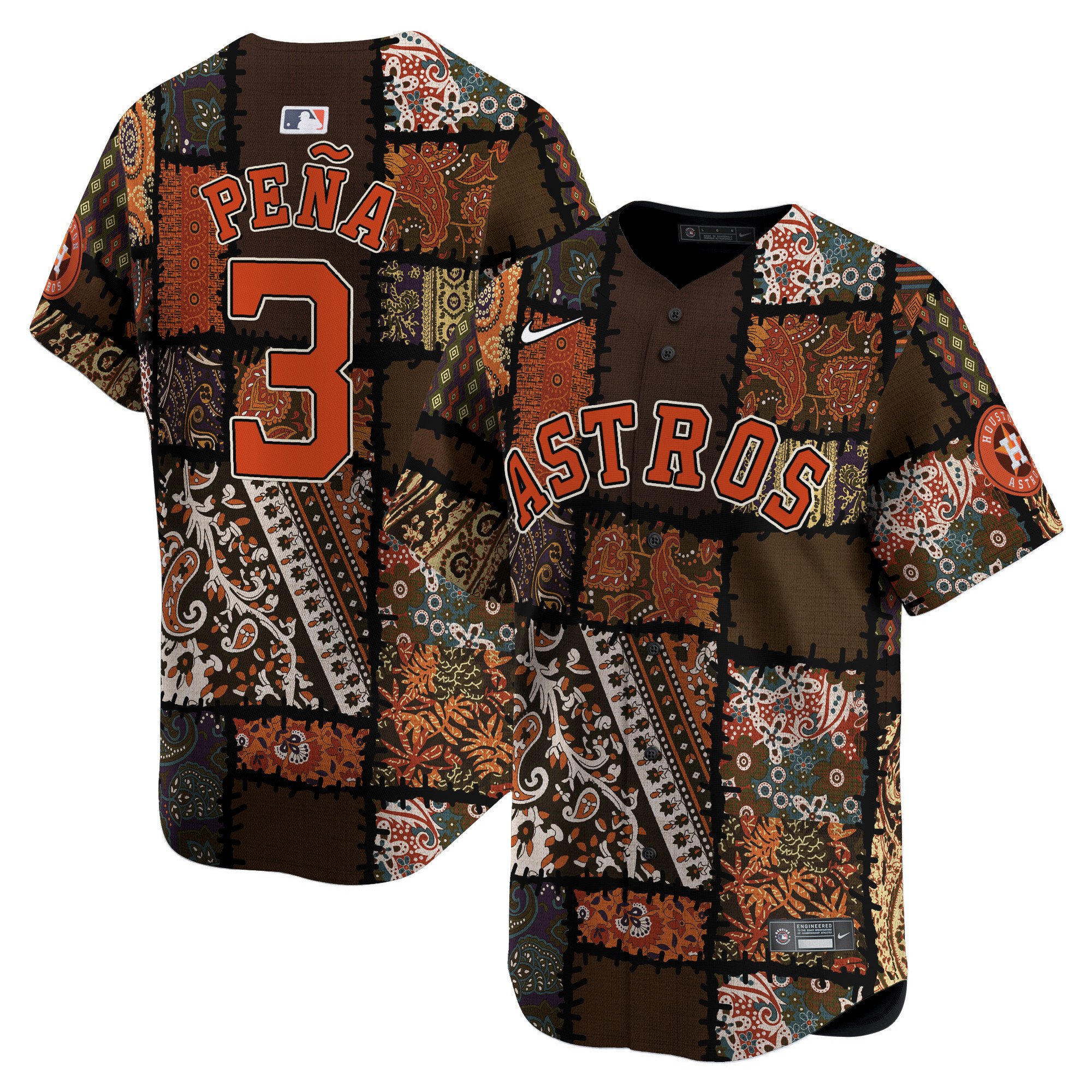 Jeremy PenaUnisex Houston Astros Hippie Vapor Premier Limited Printed Jersey - Printed