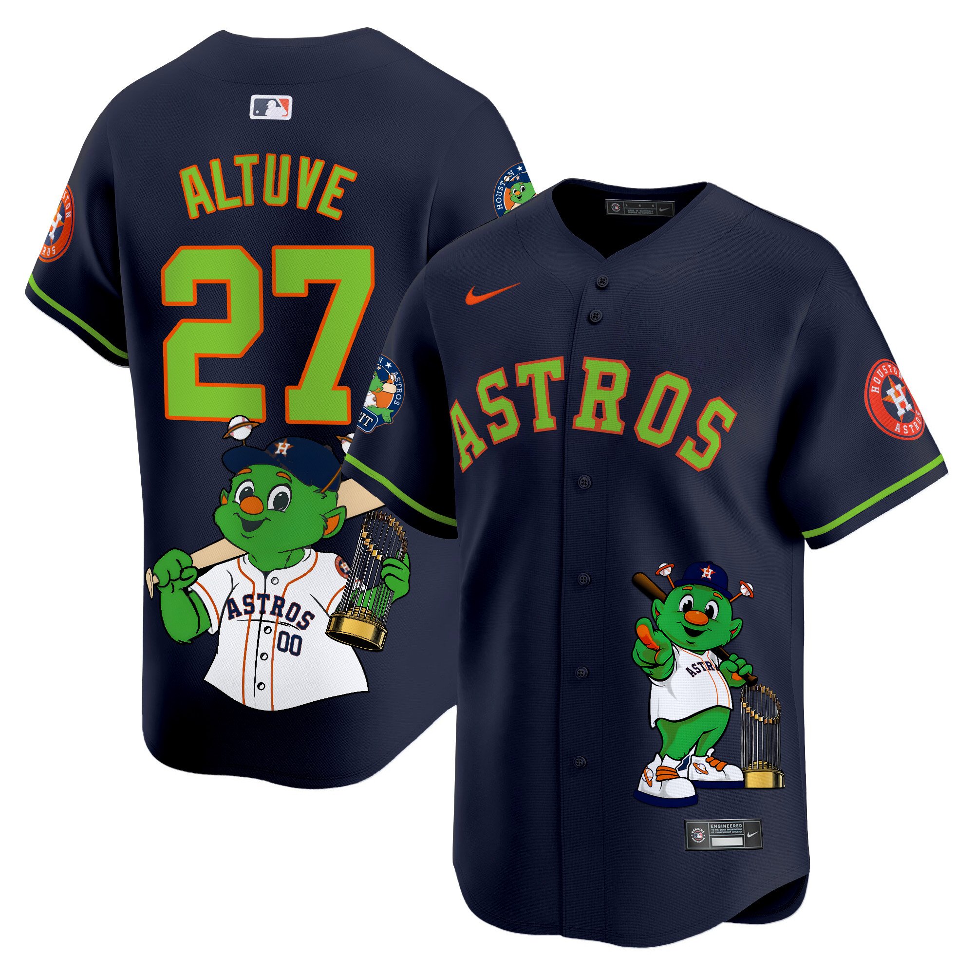 JosÃˆ AltuveUnisex Houston Astros Orbit Vapor Premier Limited Navy Jersey - Printed